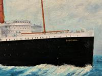Huge Stunning Antique Seascape Oil Painting of Cunard's RMS Lusitania Ship c.1918 (7 of 16) Huge Stunning Antique Seascape Oil Painting of Cunard's RMS Lusitania Ship c.1918 (7 of 16)