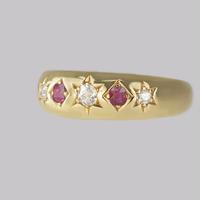 Victorian Diamond & Ruby Gypsy Ring Antique 18ct Gold Hallmarked London 1888 (8 of 10) Victorian Diamond & Ruby Gypsy Ring Antique 18ct Gold Hallmarked London 1888 (8 of 10)