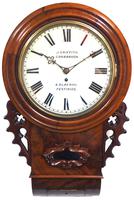 Rare Antique Drop Dial Wall Clock 8 Day Single Fusee Movement Signed John Griffith Carnarvon (2 of 5) Rare Antique Drop Dial Wall Clock 8 Day Single Fusee Movement Signed John Griffith Carnarvon (2 of 5)