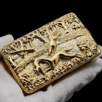 Georgian Solid Silver Gilt Snuff Box With Spectacular Fox Hunting Scene - Edward Smith 1832 (4 of 22) Georgian Solid Silver Gilt Snuff Box With Spectacular Fox Hunting Scene - Edward Smith 1832 (4 of 22)
