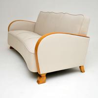 Swedish Art Deco Satin Birch Sofa (5 of 7) Swedish Art Deco Satin Birch Sofa (5 of 7)