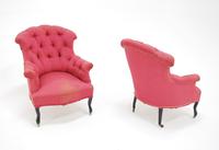 Pair of Napoleon III Upholstered Armchairs (3 of 5) Pair of Napoleon III Upholstered Armchairs (3 of 5)