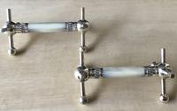 Pair of Victorian Silver Plated & Mother of Pearl X shape Knife Rests (2 of 4) Pair of Victorian Silver Plated & Mother of Pearl X shape Knife Rests (2 of 4)