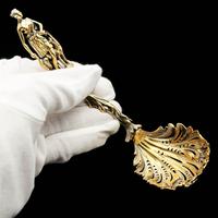 Victorian Silver Gilt Sugar Sifter Spoon 'diana The Huntress' Figure - Francis Higgins 1854 (19 of 23) Victorian Silver Gilt Sugar Sifter Spoon 'diana The Huntress' Figure - Francis Higgins 1854 (19 of 23)