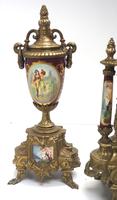 Vintage Sevres Mantel Clock Garniture 8 Day Striking Ormolu Mantel Clock (4 of 14) Vintage Sevres Mantel Clock Garniture 8 Day Striking Ormolu Mantel Clock (4 of 14)