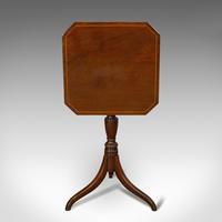 Antique Tripod Table, English, Flame Mahogany, Side, Wine, Regency c.1820 (8 of 10) Antique Tripod Table, English, Flame Mahogany, Side, Wine, Regency c.1820 (8 of 10)