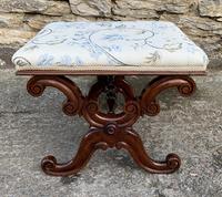 Victorian Mahogany X-Frame Stool (15 of 15) Victorian Mahogany X-Frame Stool (15 of 15)