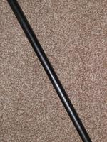 Antique Bovine Horn Handled Ebony Walking Stick With Gold Plate Collar (10 of 11) Antique Bovine Horn Handled Ebony Walking Stick With Gold Plate Collar (10 of 11)