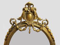 Victorian Oval Gilt Gesso Girandole Mirror (3 of 4) Victorian Oval Gilt Gesso Girandole Mirror (3 of 4)