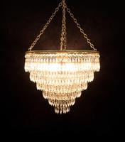 Italian Art Deco Six Tier Crystal Glass Chandelier (2 of 8) Italian Art Deco Six Tier Crystal Glass Chandelier (2 of 8)