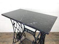 Antique Singer Sewing Machine Table with Marble Top (3 of 8) Antique Singer Sewing Machine Table with Marble Top (3 of 8)