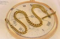 Antique Pocket Watch Chain 1890s Victorian Large 14ct Gold Filled Albert With T Bar (2 of 12) Antique Pocket Watch Chain 1890s Victorian Large 14ct Gold Filled Albert With T Bar (2 of 12)