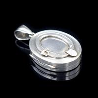 Antique Victorian Sterling Silver Oval Buckle Locket Pendant (7 of 10) Antique Victorian Sterling Silver Oval Buckle Locket Pendant (7 of 10)