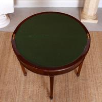 Edwardian Demilune Card Table Circular Mahogany (5 of 12) Edwardian Demilune Card Table Circular Mahogany (5 of 12)