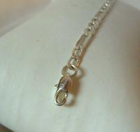 Vintage Silver Necklace 1970s Figaro Link 925 Solid Silver 19" Length (11 of 11) Vintage Silver Necklace 1970s Figaro Link 925 Solid Silver 19" Length (11 of 11)