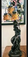 Antique Art Nouveau Bronzed Lamp (2 of 7) Antique Art Nouveau Bronzed Lamp (2 of 7)