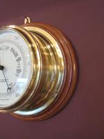 Antique Barker of London Bulkhead Marine Barometer (5 of 5) Antique Barker of London Bulkhead Marine Barometer (5 of 5)