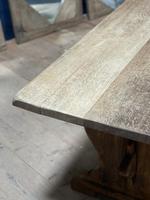Larger French Bleached Oak Trestle Farmhouse Dining Table (6 of 21) Larger French Bleached Oak Trestle Farmhouse Dining Table (6 of 21)