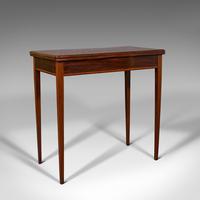 Antique Fold Over Card Table, English, Mahogany, Games, Occasional, Edwardian (2 of 12) Antique Fold Over Card Table, English, Mahogany, Games, Occasional, Edwardian (2 of 12)