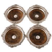 Four Sheffield Plate Wine Coasters (6 of 7) Four Sheffield Plate Wine Coasters (6 of 7)