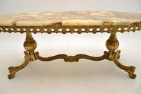 Antique French Style Brass & Onyx Coffee Table (9 of 9) Antique French Style Brass & Onyx Coffee Table (9 of 9)