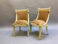 Pair of Empire French Painted Chairs (5 of 10) Pair of Empire French Painted Chairs (5 of 10)