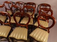 Set of 12 Victorian Mahogany Balloon Back Dining Chairs fully restored (11 of 11) Set of 12 Victorian Mahogany Balloon Back Dining Chairs fully restored (11 of 11)