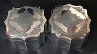 Pair of Mid 19th Century Silver Plated Tea Caddies (7 of 10) Pair of Mid 19th Century Silver Plated Tea Caddies (7 of 10)