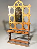 Good Late 19th Century Golden Oak Hall Stand (2 of 6) Good Late 19th Century Golden Oak Hall Stand (2 of 6)