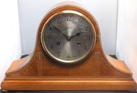Rare Burr Walnut Antique English Hat Shaped 8 Day Striking Mantel Clock (2 of 10) Rare Burr Walnut Antique English Hat Shaped 8 Day Striking Mantel Clock (2 of 10)