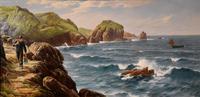 Oil Painting by David James "A Cornish Coastal View" (2 of 8) Oil Painting by David James "A Cornish Coastal View" (2 of 8)