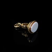 Antique Sardoynx Gold Cased Small Fob Seal Pendant Charm (3 of 7) Antique Sardoynx Gold Cased Small Fob Seal Pendant Charm (3 of 7)