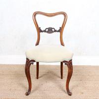 4 Walnut Balloon Dining Chairs 19th Century (10 of 12) 4 Walnut Balloon Dining Chairs 19th Century (10 of 12)