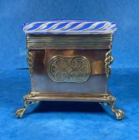Arts & Crafts Glass and Brass Single Tea Caddy. (15 of 18) Arts & Crafts Glass and Brass Single Tea Caddy. (15 of 18)