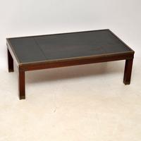 Antique Mahogany & Leather Campaign Style Coffee Table (2 of 9) Antique Mahogany & Leather Campaign Style Coffee Table (2 of 9)