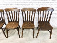 Matched Set of 6 Windsor Lathback Kitchen Chairs (6 of 7) Matched Set of 6 Windsor Lathback Kitchen Chairs (6 of 7)