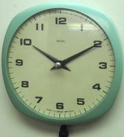 Interesting Turquoise Smiths Retro 1960s Mechanical Wall Clock (2 of 8) Interesting Turquoise Smiths Retro 1960s Mechanical Wall Clock (2 of 8)