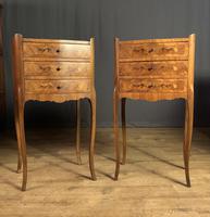 Pair of French Inlaid Tulipwood Bedside Tables (6 of 11) Pair of French Inlaid Tulipwood Bedside Tables (6 of 11)