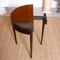 Demilune Card Table Edwardian Mahogany Folding Circular (7 of 11) Demilune Card Table Edwardian Mahogany Folding Circular (7 of 11)
