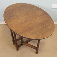Antique Oak Drop Leaf Gateleg Occasional Table (10 of 10) Antique Oak Drop Leaf Gateleg Occasional Table (10 of 10)