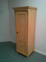 Great Antique Pine 1 Door Hall / Child's Wardrobe to wax / paint