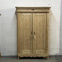 Large Tall Old Pine Dutch Cupboard with Top Drawer
