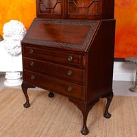Secretaire Bureau Bookcase Astragal Glazed Mahogany Library Cabinet Edwardian (7 of 14) Secretaire Bureau Bookcase Astragal Glazed Mahogany Library Cabinet Edwardian (7 of 14)