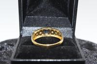 18ct Gold, Diamond & Sapphire Ring, size U, weighing 4.6g (4 of 8) 18ct Gold, Diamond & Sapphire Ring, size U, weighing 4.6g (4 of 8)