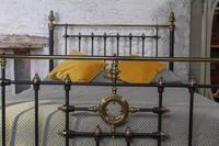 Handsome Victorian Naturally Aged Brass & Iron King Size Bed (7 of 8) Handsome Victorian Naturally Aged Brass & Iron King Size Bed (7 of 8)