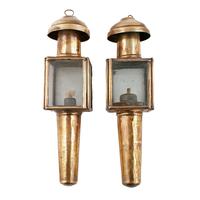 Pair of Miniature Hanging Oil Lamps (2 of 8) Pair of Miniature Hanging Oil Lamps (2 of 8)