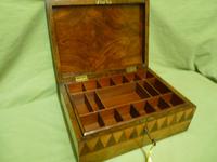 Large Tunbridge Ware Style Jewellery Box - Original Tray c.1870 (15 of 16) Large Tunbridge Ware Style Jewellery Box - Original Tray c.1870 (15 of 16)
