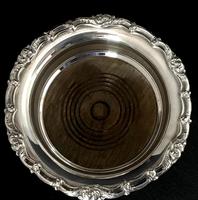 Pair of Antique Silver Plate on Copper Bottle Coasters (5 of 5) Pair of Antique Silver Plate on Copper Bottle Coasters (5 of 5)