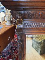 Victorian Gothic Flemish Carved Oak Floor Mirror (6 of 7) Victorian Gothic Flemish Carved Oak Floor Mirror (6 of 7)