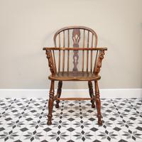 Windsor Chair in Elm and Beech Victorian 19th Century